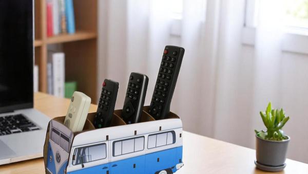 Opção para organização e decoração de ambiente | Porta controles Kombi retrô